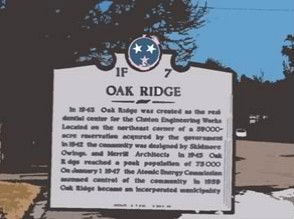 One of Oak Ridge Landmarks